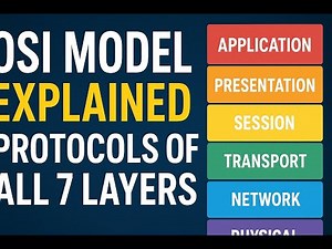 OSI Model Explained | Protocols of All 7 Layers | Networking Basics for Beginners