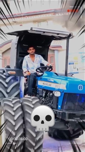 New Holland 💙 Sigma ☠️ Power 🌚 Troll face 😈 Phonk song ☠️ #automobile #trending #@Bainsla_2.0