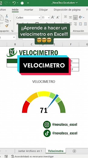 Aprende a hacer graficos profesionales 😎😎😎 Velocimetro en #excel 😉 #aprendeentiktok #fyp #fypシ #exceltips #exceltrucos #trucos #trucosrapidos #microsoft #tuto #tutorial #aprenderexcel #grafico #velocimetro