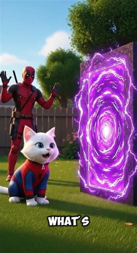 Cute kitten in the world of Minecraft