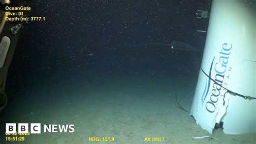 New Titan footage shows wreckage of destroyed hull on sea floor