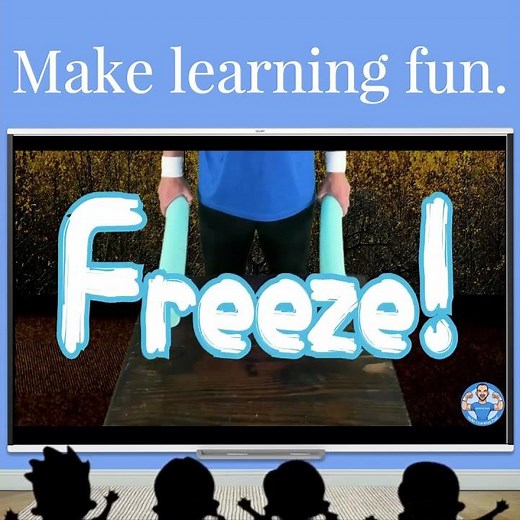 Back to School Kids Freeze Dance! Consonant Blends Pool Noodles!