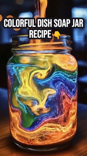 Colorful Dish Soap Jar Materials 1 clear jar or glass container Honey or corn syrup (for the base) Dish soap (colored — blue or green works best) Water (colored with food dye) Vegetable oil Rubbing alcohol (optional — for the top layer) Food coloring (various colors) Dropper or spoon Instructions Start with the heaviest liquid Pour honey or corn syrup into the bottom of your jar — about an inch deep. This creates the first, densest layer. Add the dish soap Slowly pour a layer of dish soap down t