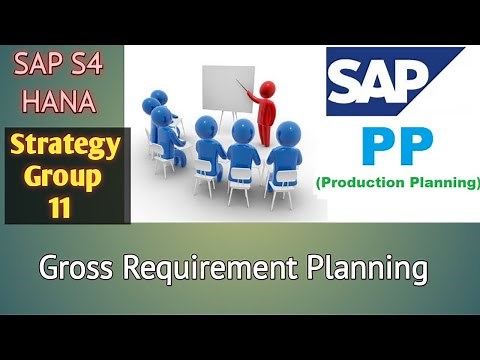 SAP PP Strategy Group 11 Gross Requirement Planning