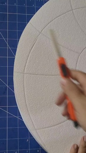 Creating Foam Lollipops with an Orange Utility Knife