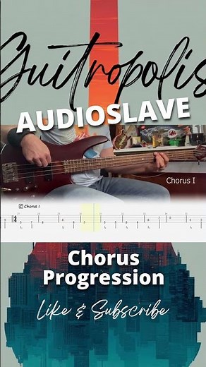 How to Play | Like a Stone | Chorus | Audioslave | Bass 🔥 Tabs