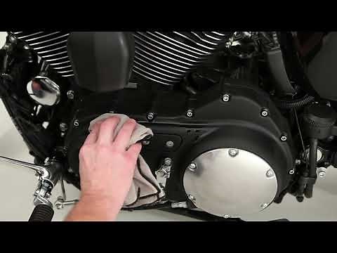 How To Clean Your Motorcycle's Wrinkle Black Engine | #HarleyDavidson