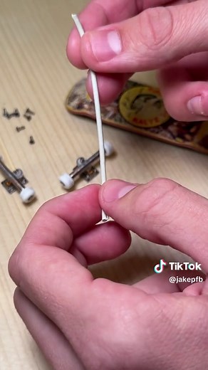 Whenever I ran out of pivot cups in the past, I would just make my own! #fingerboard #fingerboarding #fingerboards #fingerskate #tipsandtricks #lifehacks #diy