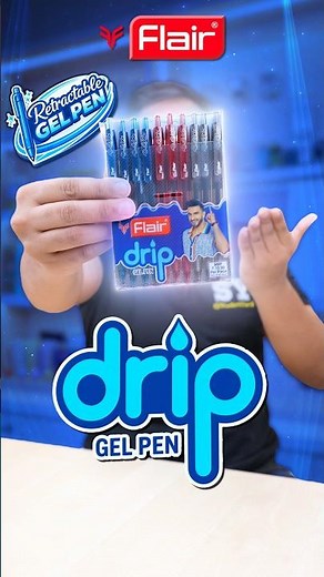 Flair Drip Retractable Pen 🖊️3 Ink Colors 🔵🔴⚫Transparent Body ✨ | ₹10 Only #Shorts #SYShorts 999