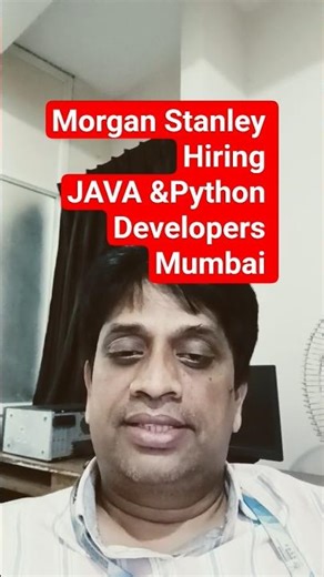 Morgan Stanley Hiring Python + Java Developer 🔥 Associate Role | Mu