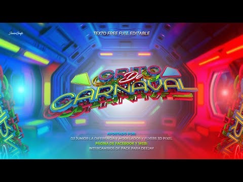 EL MEJOR TEXTO 3D EDITABLE😱 (GRITO DE CARNAVAL 🎉) 2025 PARA SU DISEÑO 🖥️