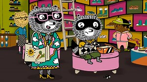 Carl the Collector - Pro Court Flyer Low Tops in Licorice Black Video | PBS KIDS