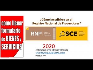 COMO INSCRIBIRSE EN EL RNP PERSONA NATURAL OSCE 25 11 2020