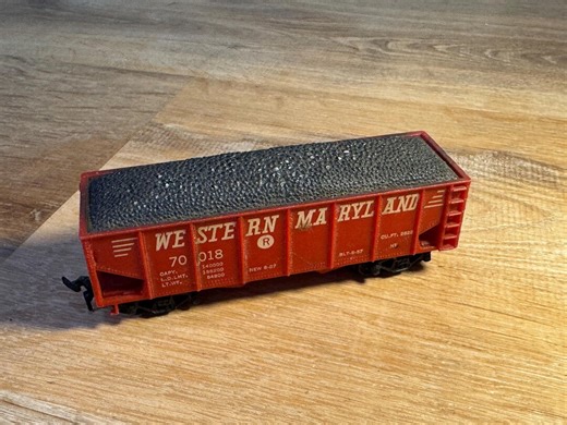 Vintage Marx HO Scale Western Maryland 70018 Gondola Hopper Car With Coal Load - Etsy