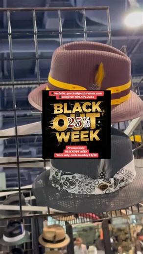 54 reactions | Garcia Signature Hats® promo code: BLACKOUT WEEK Website: www.GarciaSignatureHats.Com Phone orders: (909)509-2465 | Garcia Signature Hats | Facebook