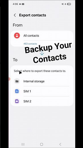 How to backup contacts on samsung mobile | Contact ka backup kaise le | Contacts backup