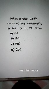 72K views · 858 reactions | Finding the nth term in a ln arithmetic series. #learning #practice #review #educational #easymath | Math Fannatics | Facebook