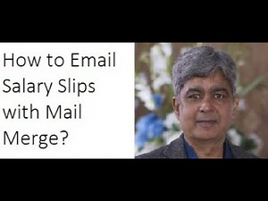 How to send Salary Slips through Email using Mail Merge Feature