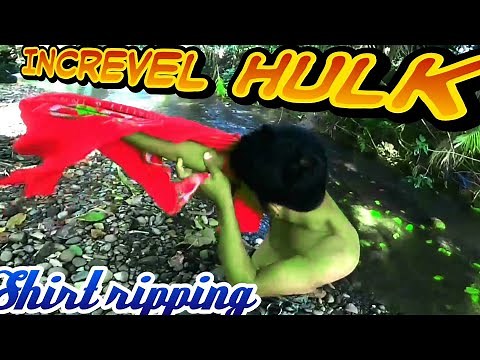 Hulk Shirt Ripping transformation with increvel hulk out