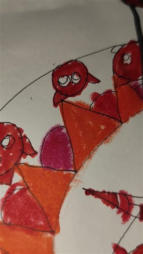 red vs blue drawing challenge (#shorts)