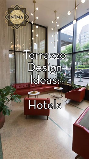 #Terrazzo Design Ideas: Hotels Terrazzo offers a worry-free, practical, and permanent solution for high traffic areas in hotels. Perennially fresh, terrazzo can be counted on to resist stains, odors and fading, and to offer guests a clean, welcoming first impression. A terrazzo floor means minimized disruption for cleaning and eliminates replacement costs and downtime. Design options, colors and styles are limitless, from classic to creative, homey to elegant. #ntma #nationalterrazzo #hoteldesig