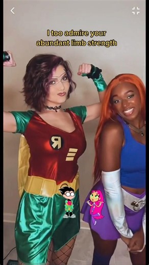 teen titans for halloween are a whole vibe
