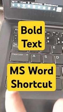Unlock MS Word Power: Bold Text Instantly with this Hack #shortcutkeys #msword #computer #technology