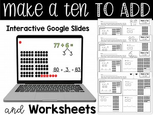 Faire un 10 à ajouter | Mini-leçon vidéo et diapositives Google interactives - Etsy France
