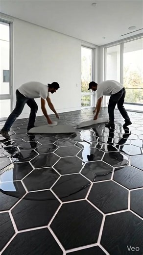 Making an Aesthetic Hexagon Wooden Floor ✨