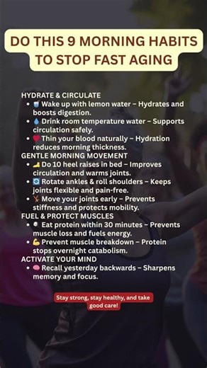 Do These 9 Morning Habits to Stop Fast Aging