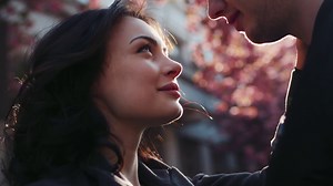 Close-up Of Loving Couple Embracing Kissing Stock Footage SBV-319351041 - Storyblocks