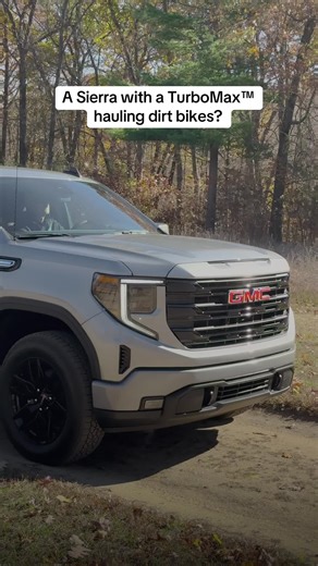 A GMC Sierra with TurboMax doing truck things — dirt bikes loaded 👍 side-by-side in tow 👍👍 If you know, you know. #IYKYK #GMCSierra #WorkHardPlayHard