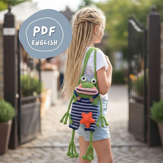 Frog Bag Amigurumi Pattern PDF | Crochet Purse | Crossbody Bag - Etsy Australia