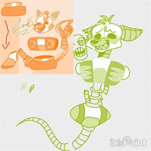 💚☘️Tangle SL design!!!!!!! for my fnaf fan projecttttttt☘️💚