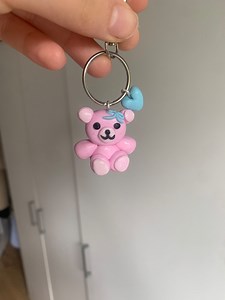 Polymer Clay Bear Keychain - Etsy Canada
