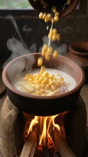 🌧️🌽 Creamy Corn & Coconut Soup! 🤤🔥 | Perfect Rainy Day Comfort Food | YumRush #cookingshorts