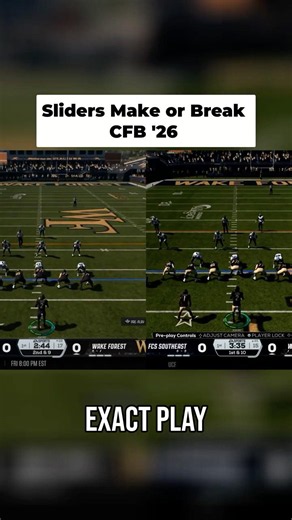 How Difficulty Sliders REALLY Affects Gameplay: EA Sports College Football #cfb26 #sliders