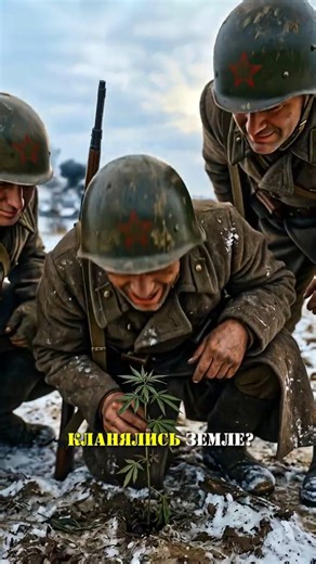 Зачем советские солдаты постоянно кланялись земле? #ссср #факты #вов #шортс #выживание #краснаяпапка