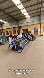 1.4M views · 2.1K reactions | Rolling trailer frame into place #basemade #utilitybuild #fieldready | Fatafatnews | Facebook