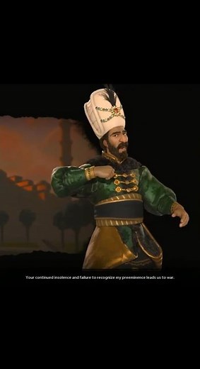 Kanuni Suleiman: Respect My Power or Face War 🇹🇷 #CIV6 #Shorts