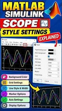 MATLAB Simulink Scope Style Settings Explained | Customize Scope Display