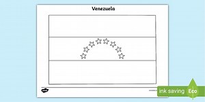 Venezuela Flag Colouring Sheet