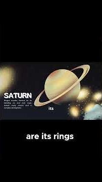 Saturn: The Stylish Planet with Spectacular Rings #scienceforkids #stemforkids #educationalvideo