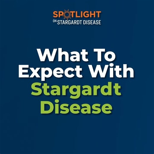 Spotlight on Stargardt Disease 👁️‍🗨️ Did you know that Stargardt disease is the most common form of macular degeneration? Here are a few things you can expect when diagnosed with Stargardt. What’s something you wish others knew about living with vision loss? Comment below! Video Description: Dark blue background with logo that reads "Spotlight On Stargardt Disease." Text Below that reads "What to expect with Stargardt disease" fades to next few slides with text on screen and small, circle icon