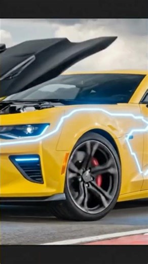 The Yellow Beast Awakens — Camaro Transformer Cinematic #shortsfeed #shortvideo