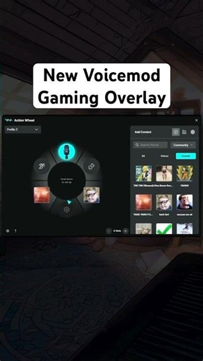 Voicemod Wheel Gaming Overlay for more immersive gaming #gaming #gamingsetup #voicechanger