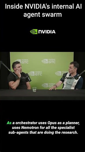 NVIDIA's Agent Swarm: Opus Plans, Nemotron Executes — #1 on DeepResearch | Ben Pouladian GTC 2026