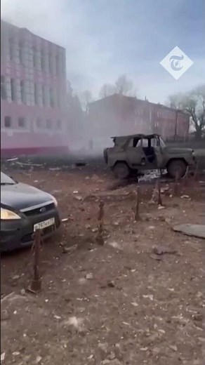 Aftermath of Ukrainian attack on command post in Russia's Kursk region