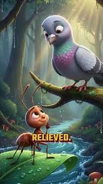 The Helpful Pigeon & the Brave Ant 🐜🕊️ | Moral Story for Kids