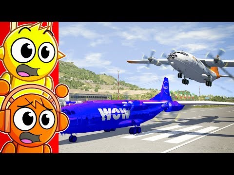 Reacting to CRAZIEST PLANE CRASHES and MOMENTS! (BeamNG Drive)